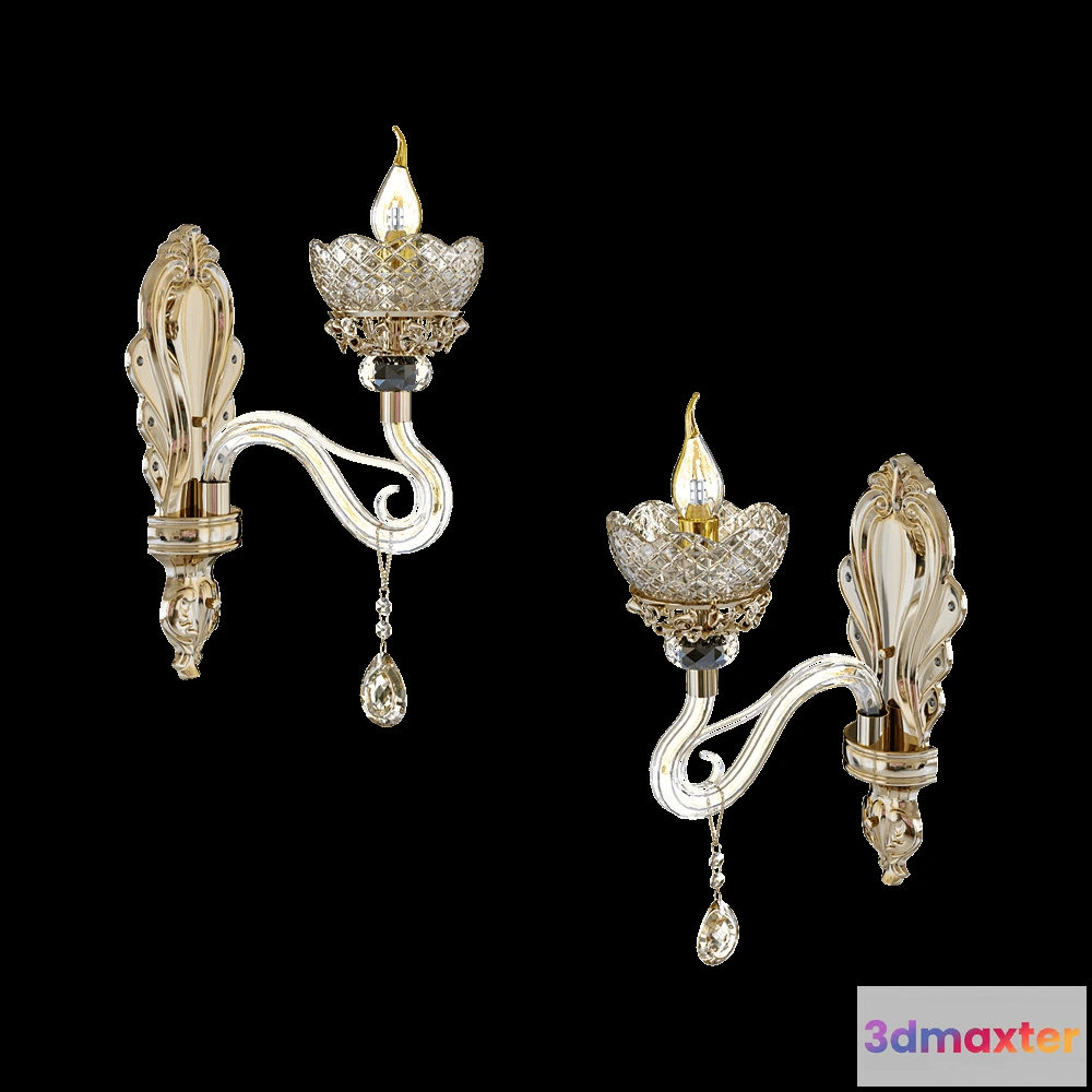 1662280 - Odeon Light - Wall lamp Dorata 39991W 3D Max