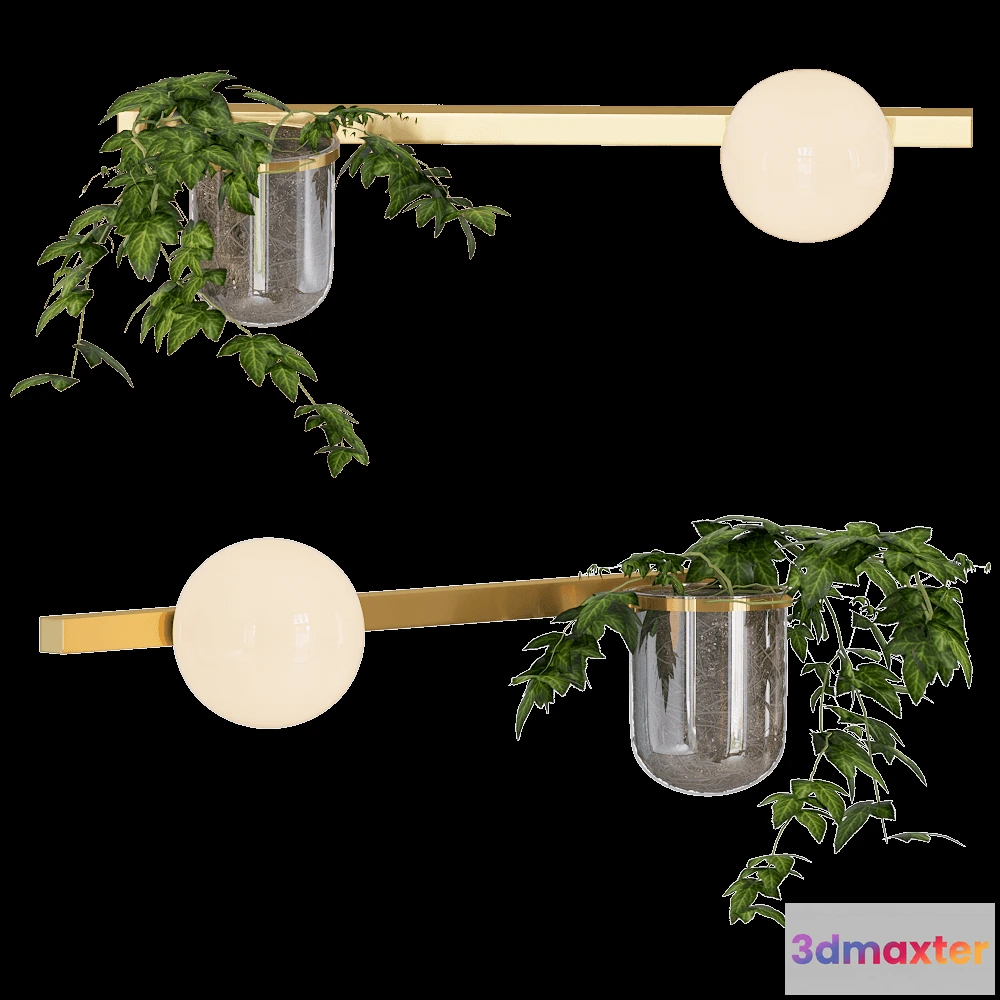 1662292 - Odeon Light - Wall lamp Flower 46821WA 3D Max