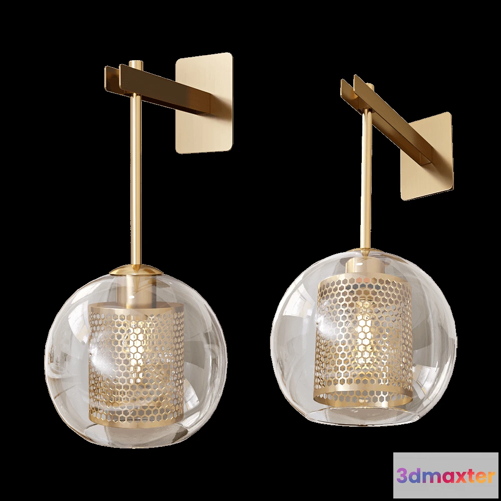 1662302 - Odeon Light - Wall lamp Clocky 49391W 3D Max