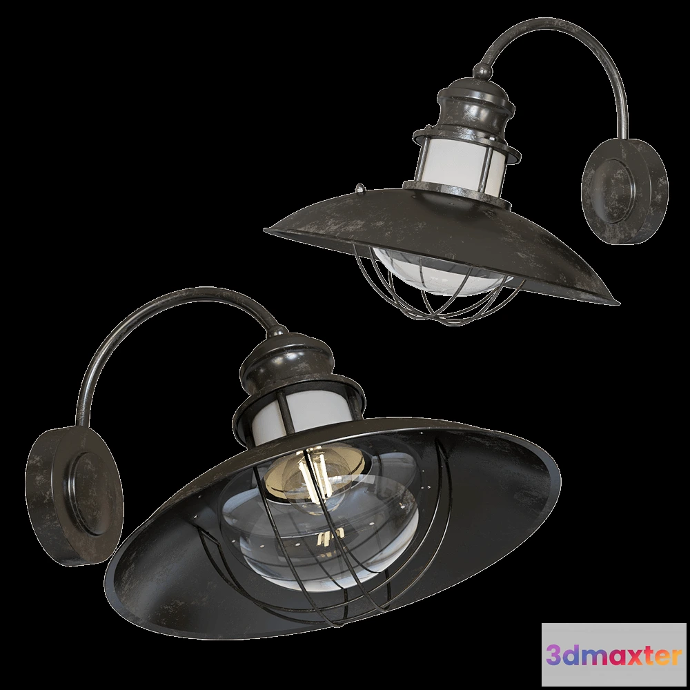 1662308 - Odeon Light - Outdoor wall lamp Dante 41641W 3D Max