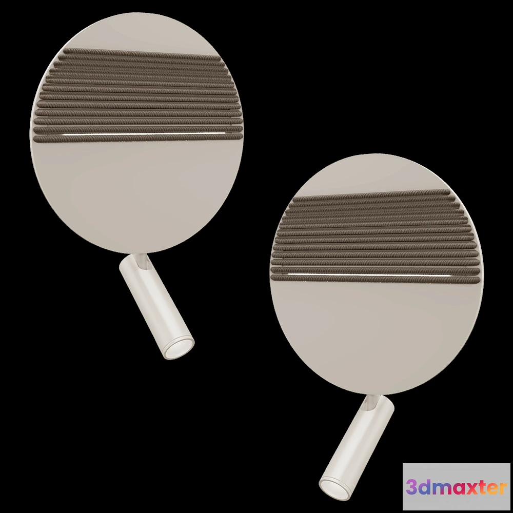 1662330 - Ole lighting - Wall lamp with reanding Dial 3D Max