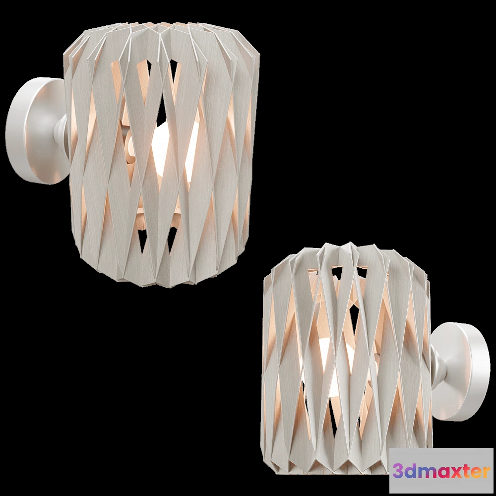 1662424 - Pilke  - Wall lamp Signature 18  white 3D Max