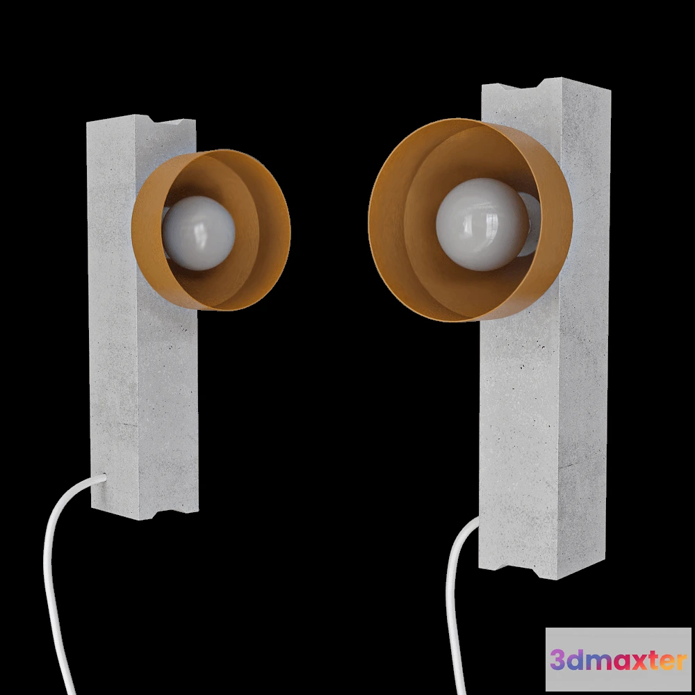 1662426 - Pluskouple - Wall lamp Block 3D Max