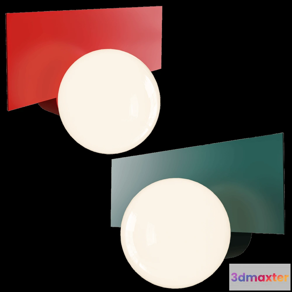 1662624 - SWEDISH NINJA - Wall lamp CANDY BIG RECTANGLE 3D Max