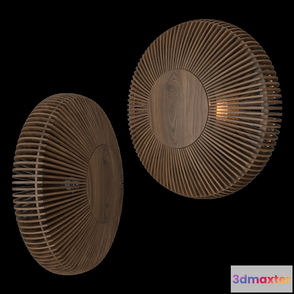 1662738 - UMAGE - Wall lamp Clava Up Wood 3D Max