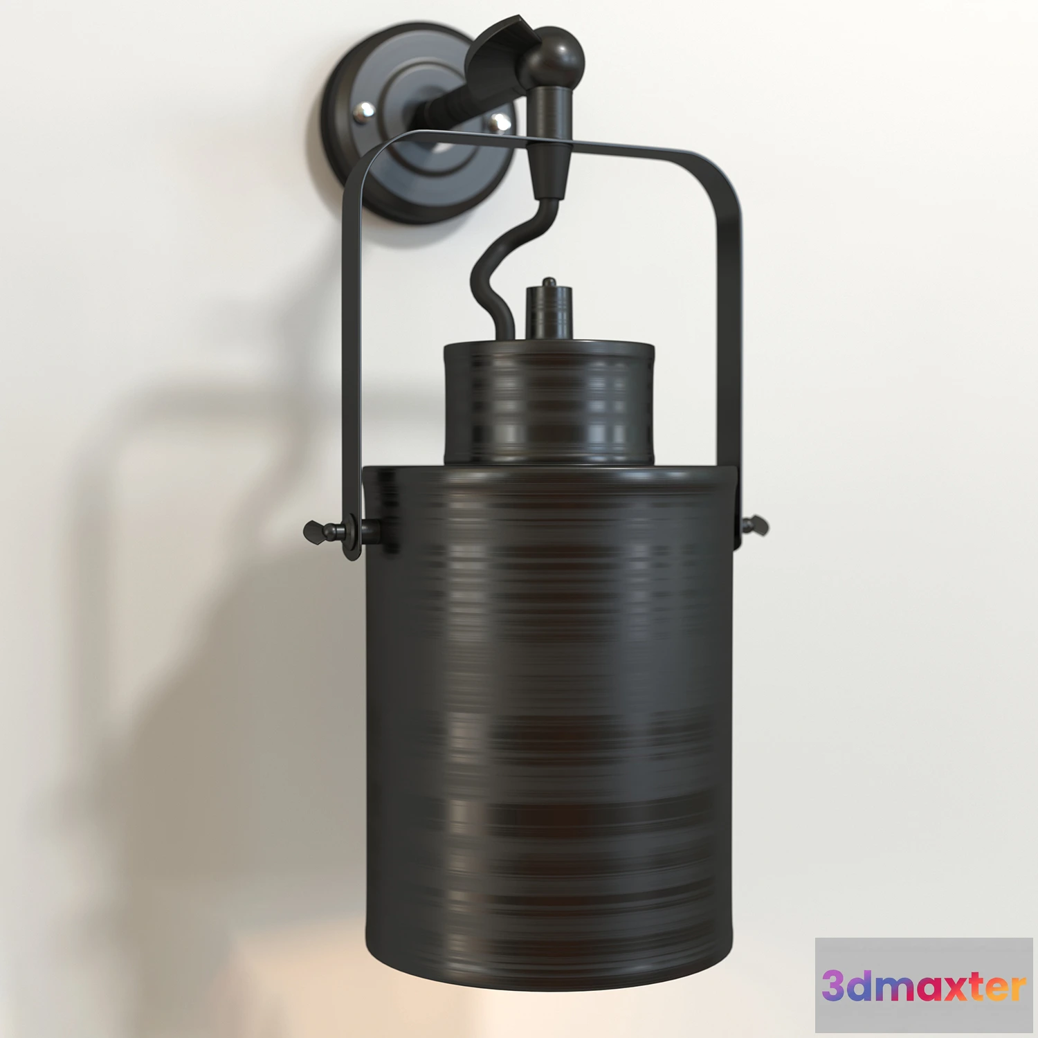 1662758 - lighting - Wall light 707W127-1 BK Black 3D Max