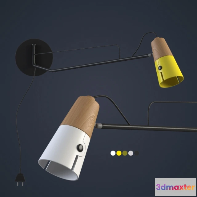 1662872 - lighting - Universo Positivo Cone Wall Lamp 3D Max