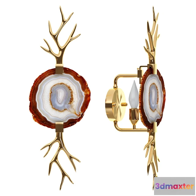 1662906 - lighting - Bra branch Agate sconce emporium home 3D Max