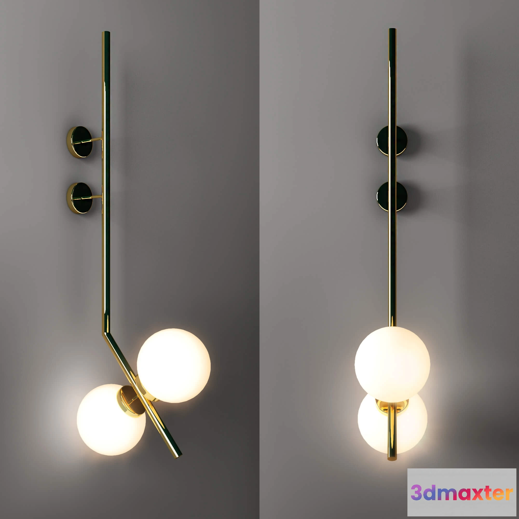 1662934 - lighting - Mobilfresno wall light 3D Max