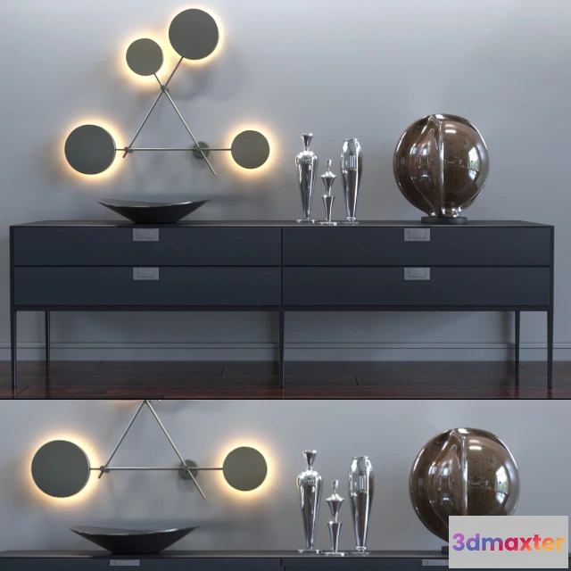 1662950 - lighting - Console Alcor  LX08 B and B Italia 3D Max