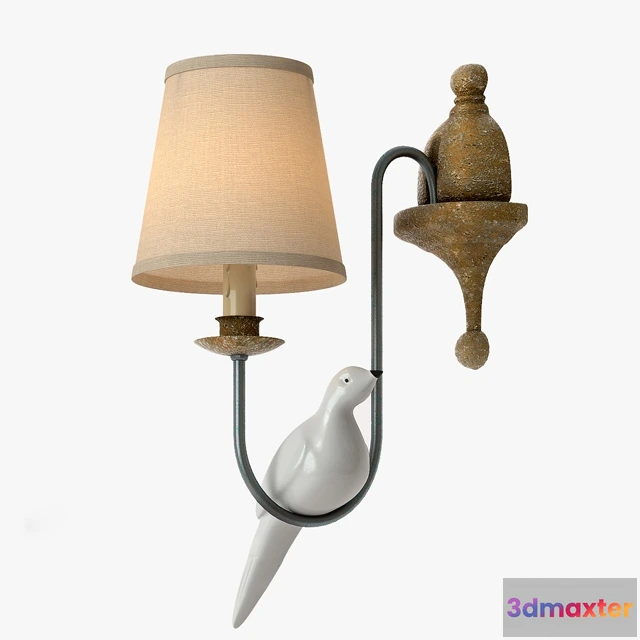 1662962 - lighting - Norman Bird Wall Lamp one 3D Max