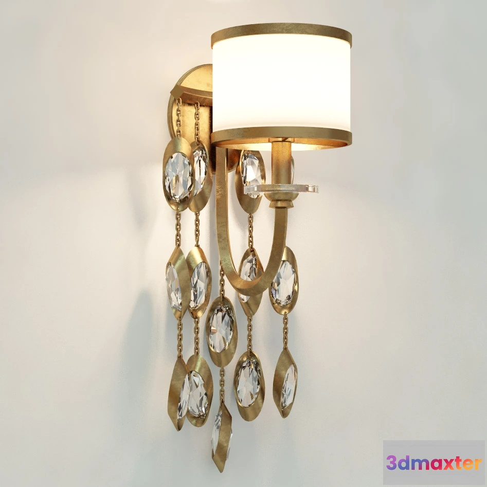 1663028 - lighting - John Richard Counterpoint One Light Sconce 3D Max