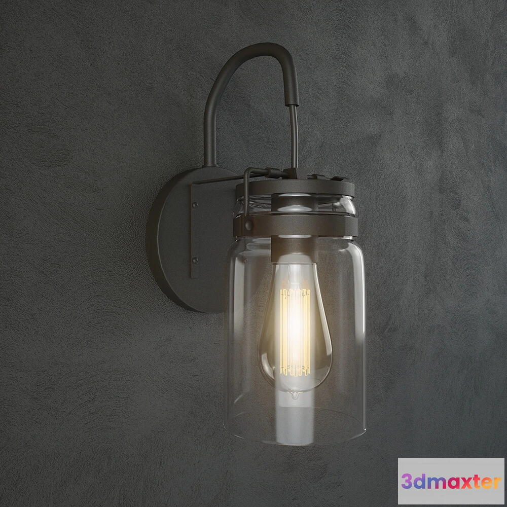 1663052 - lighting - Kichler Brinley Wall Light 3D Max