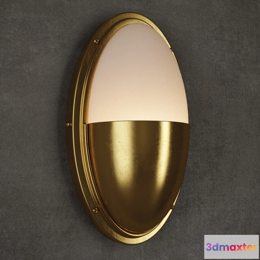 1663112 - lighting - Gramercy Home - Pascal  Sconce SN055-1-BRS 3D Max