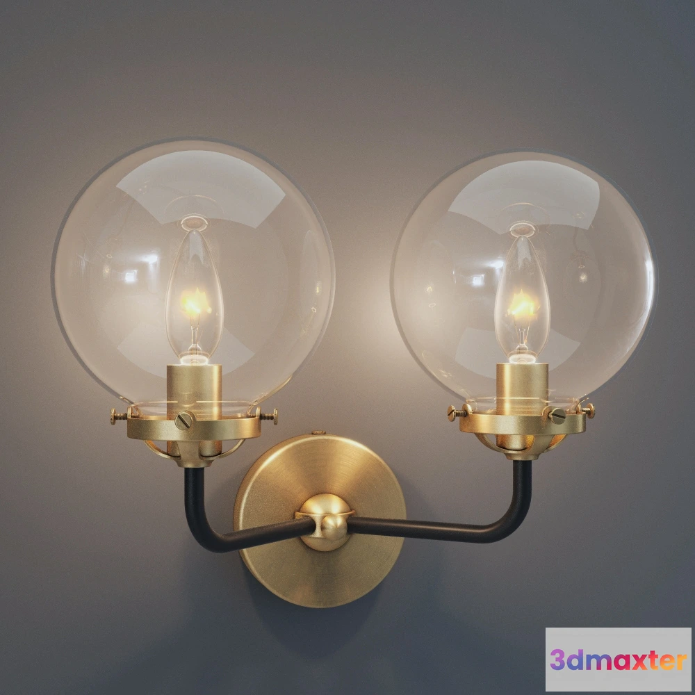 1663120 - lighting - Gramercy Home - Jack double  sconce SN068-2 3D Max