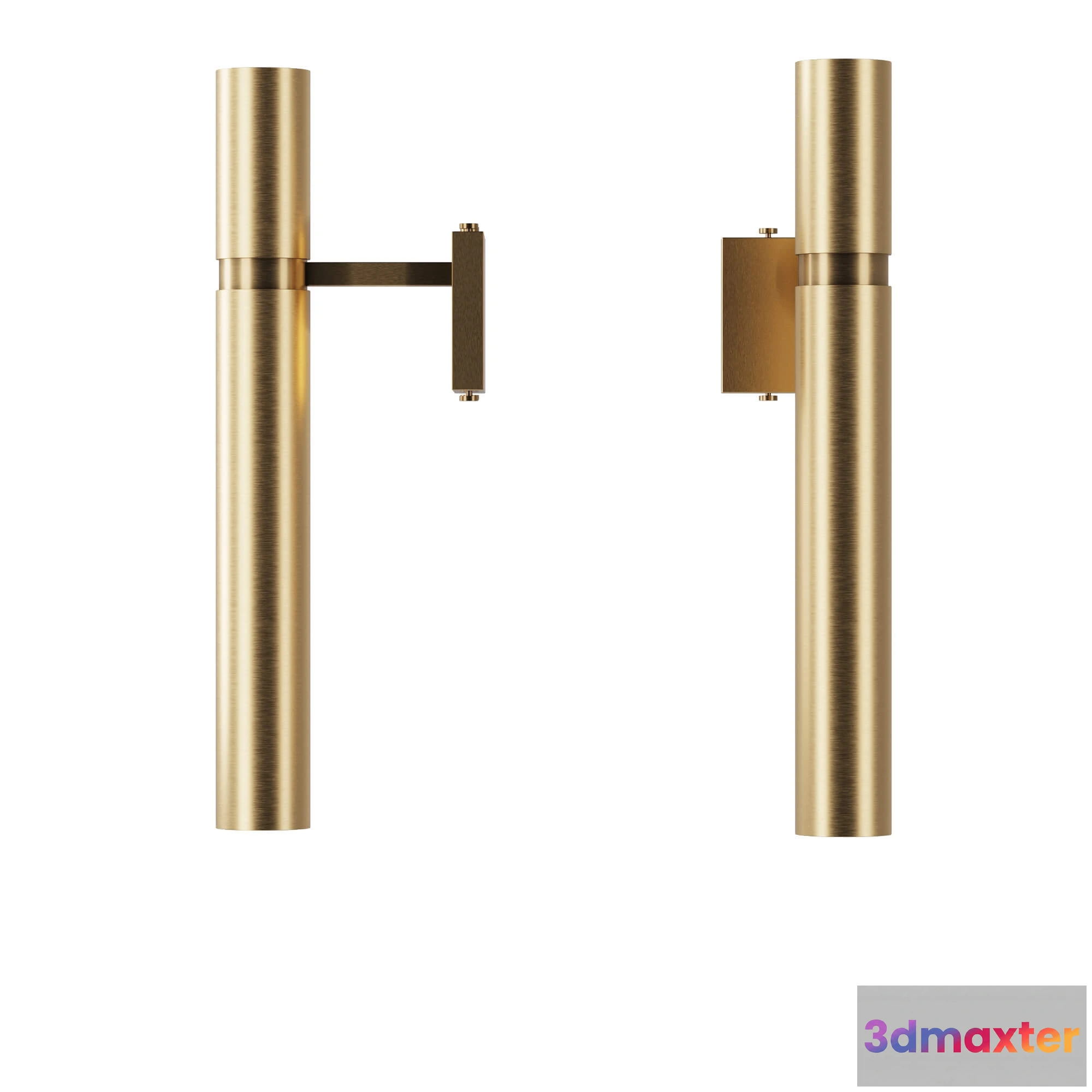1663284 - lighting - Brass sconces Tube 3D Max
