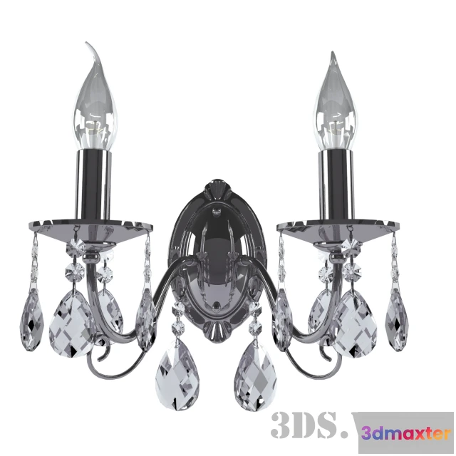 1663396 - lighting - Newport light 10802A chrome 3D Max