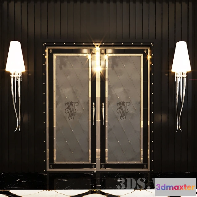 1663554 - lighting - Visionnaire door with wall lamp IPE CAVALLI 3D Max
