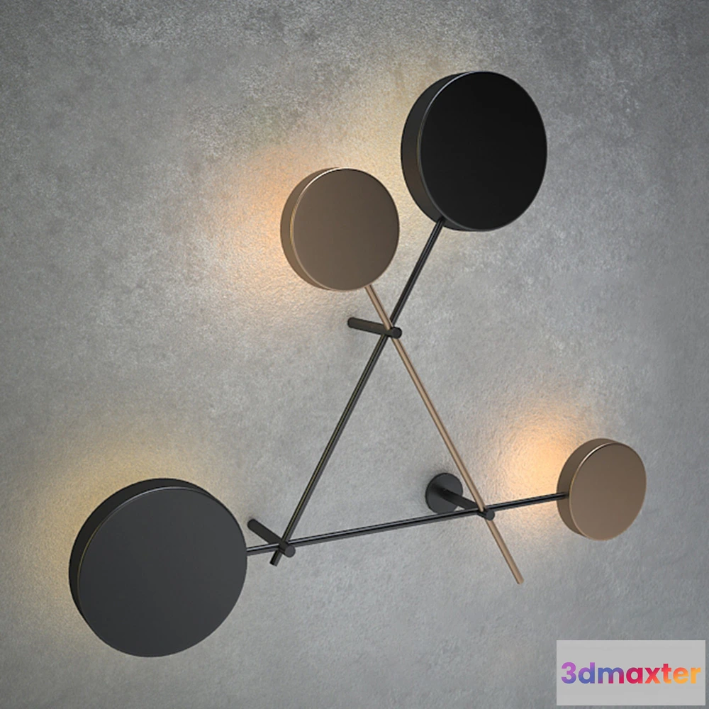 1663564 - lighting - Arketipo Iride Wall Light 3D Max