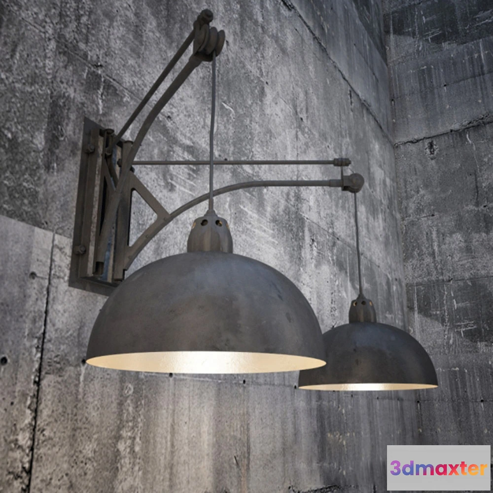 1663578 - lighting - Wall technical lamp 3D Max