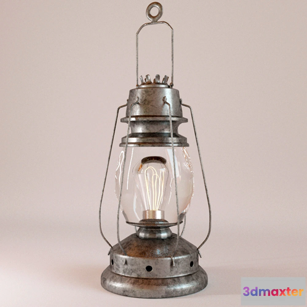 1663580 - lighting - Old hanging lantern 3D Max
