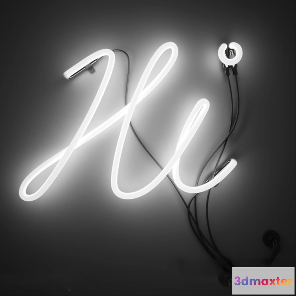 1663602 - lighting - Neon sign 3D Max