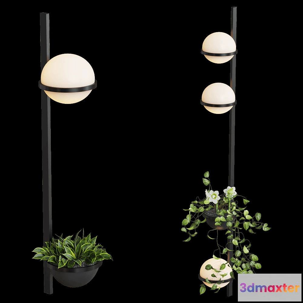 1663674 - Vibia - Wall lamp Palma 3D Max