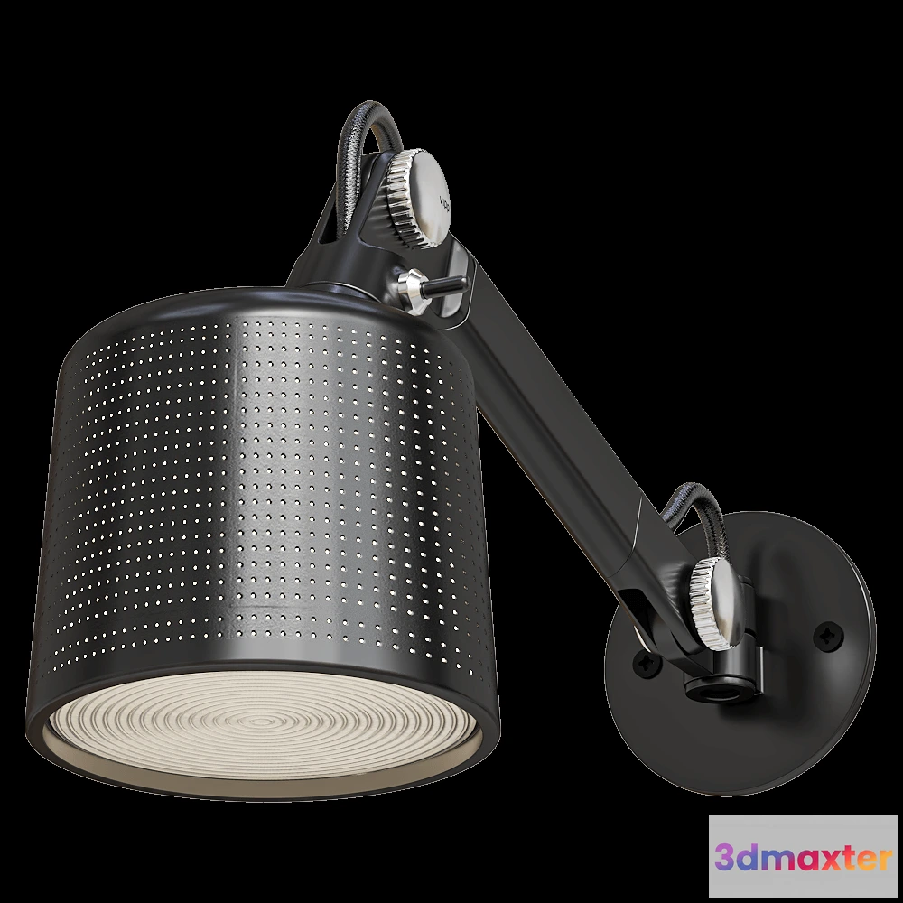 1663686 - Vipp - Wall lamp WALL LAMP SMALL BLACK 3D Max