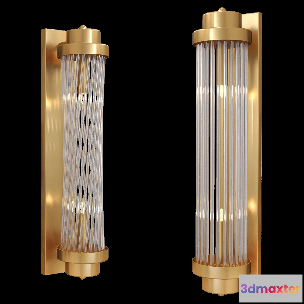 1663766 - ZZOK - Wall lamp Milosh tendency 0766WL-2AB 3D Max