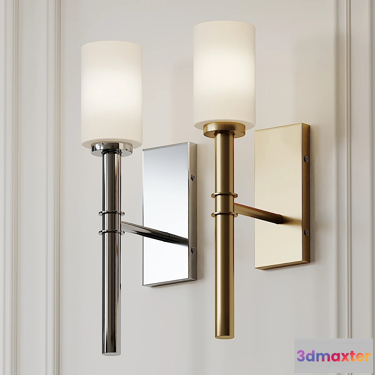 568990 - Darrell 1-Light Wallchiere Wall Sconce by Langley Street