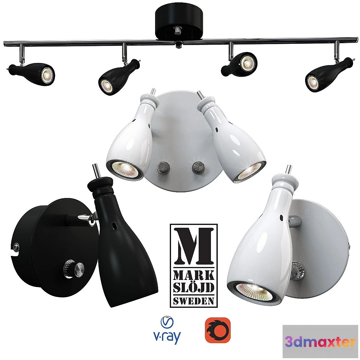 574912 - Model LAMMHULT wall and ceiling light from MARKSLÖJD Sweden.