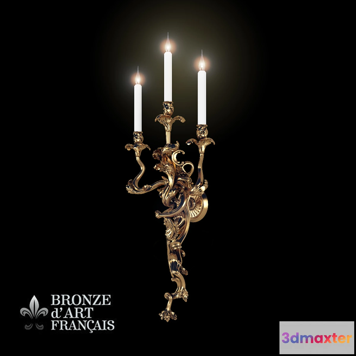 575076 - Bronze d`Art Louis XV Sconces