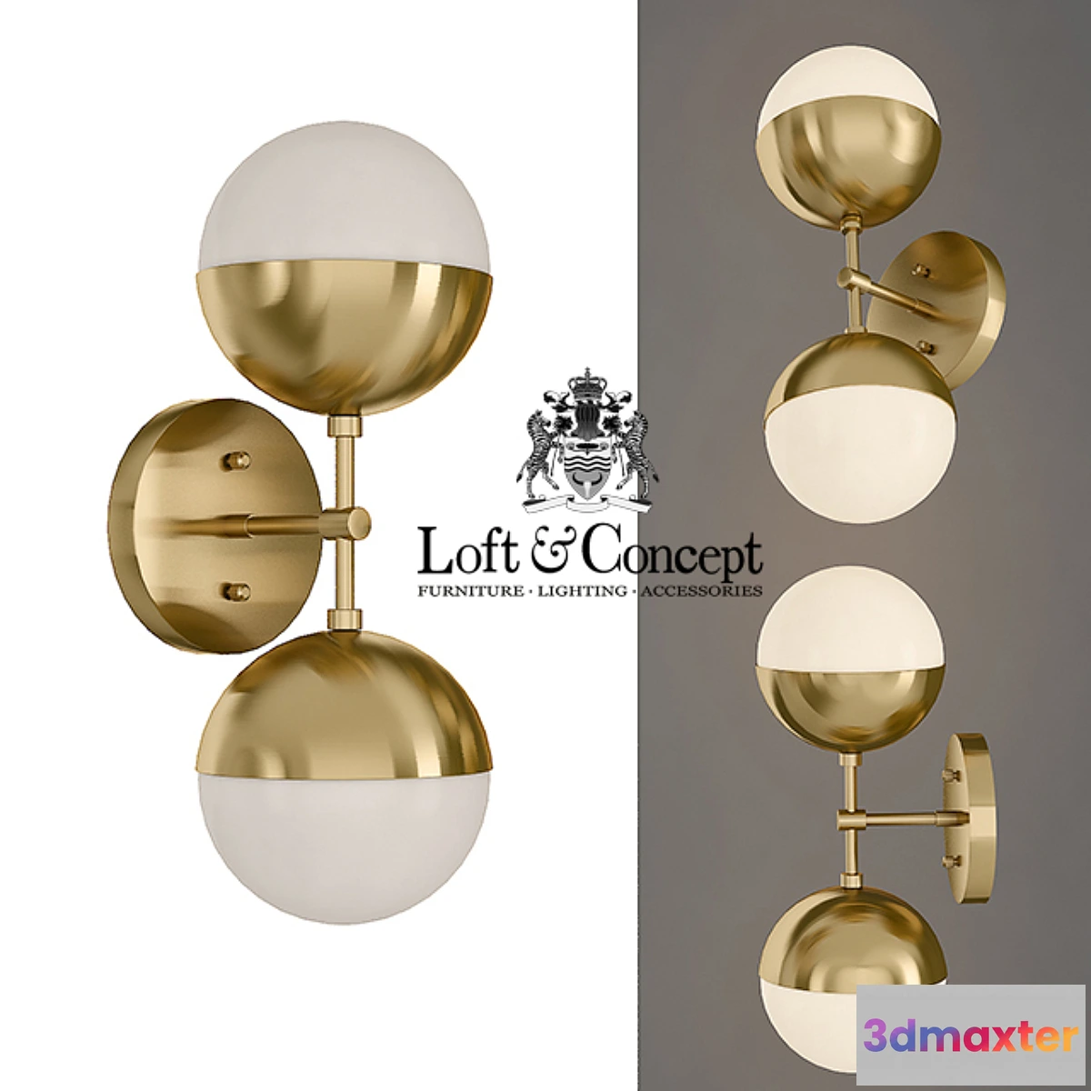 575144 - Sconce Copper Light Bra Duos Brass