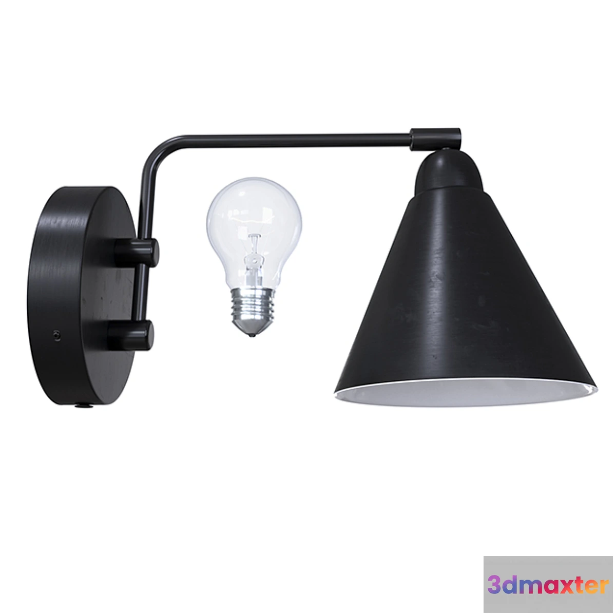 575210 - House Doctor Væglampe Sort-Hvid Lille