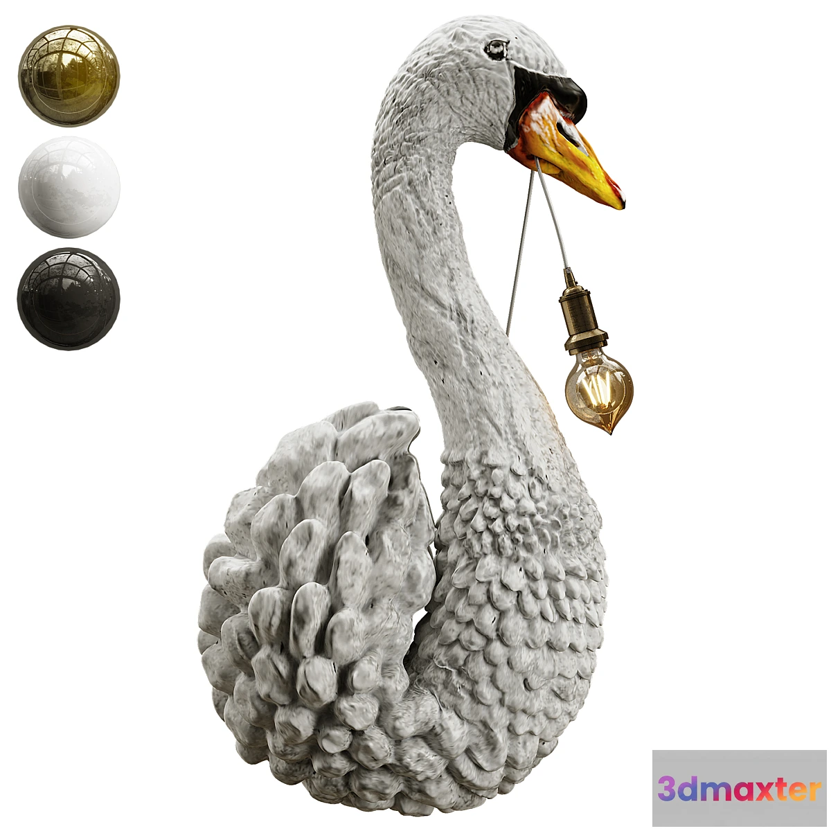 591672 - Swan Wall Light
