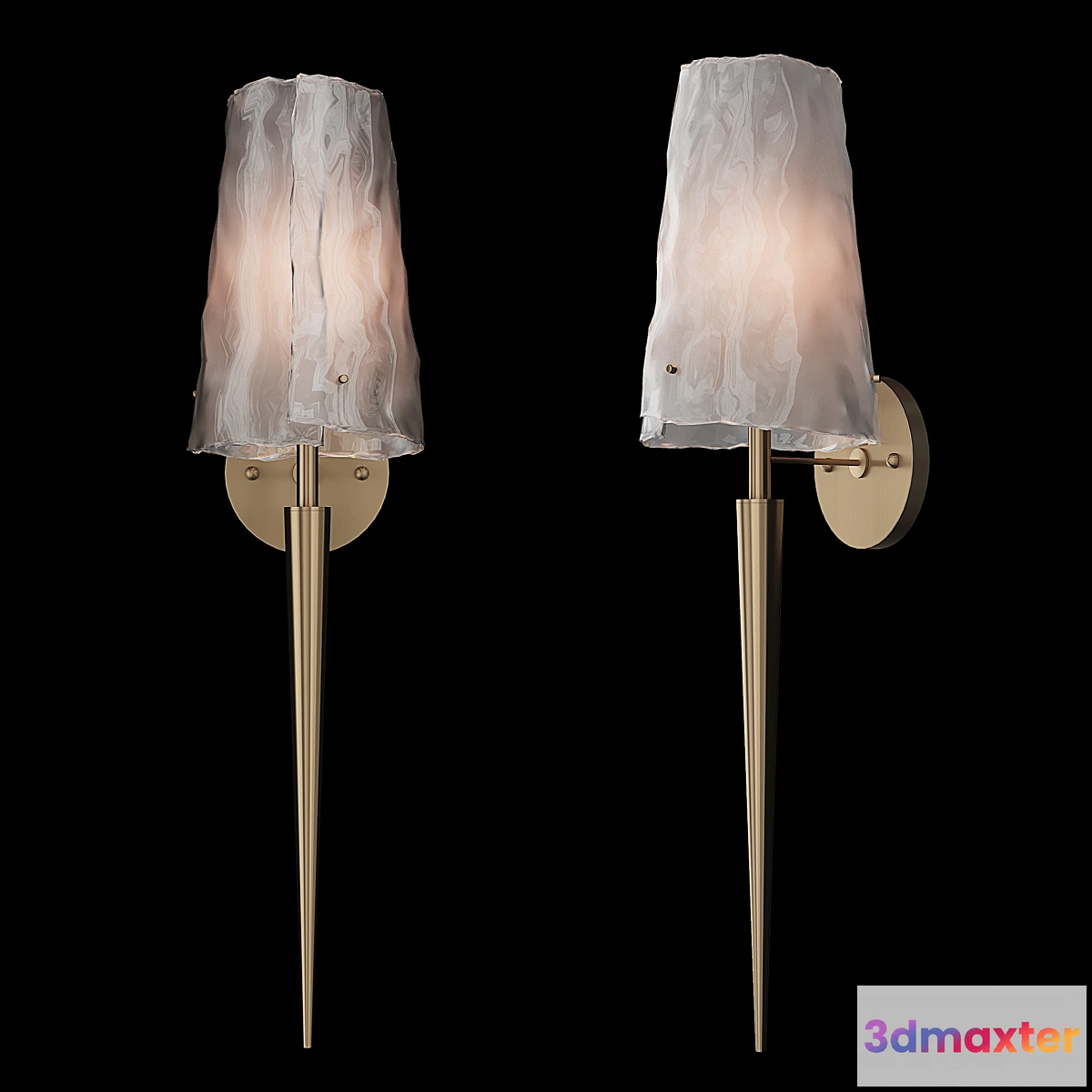 616722 - John Richard Coffee Bronze Torch Sconce