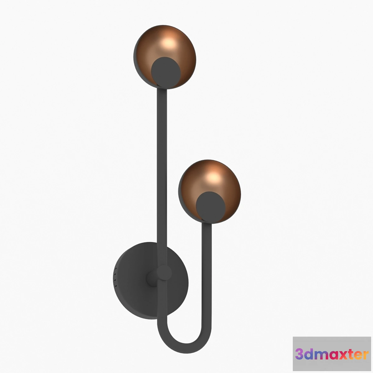 616944 - Black _ Gold Leaf Chandelier 03