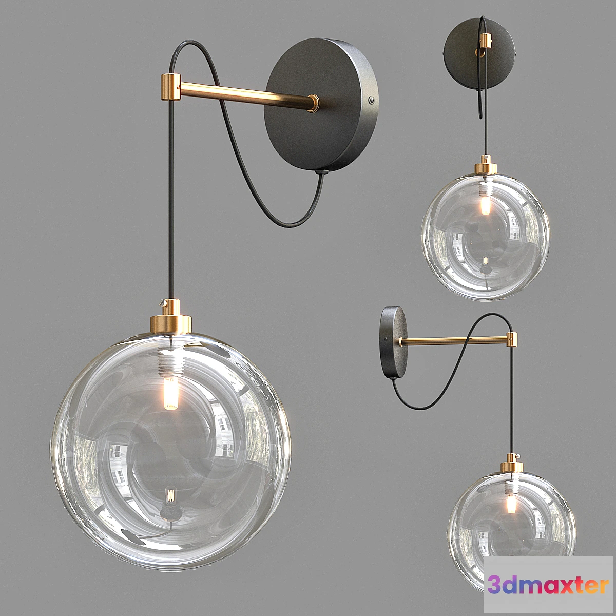 617050 - Hanging Ball Sconce