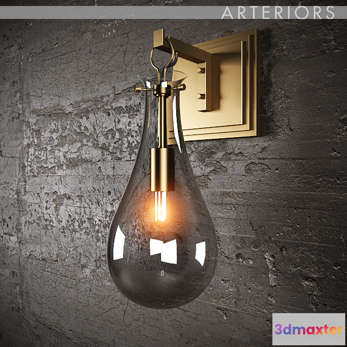 634675 - Bra Arteriors Sabine Sconce antique Brass