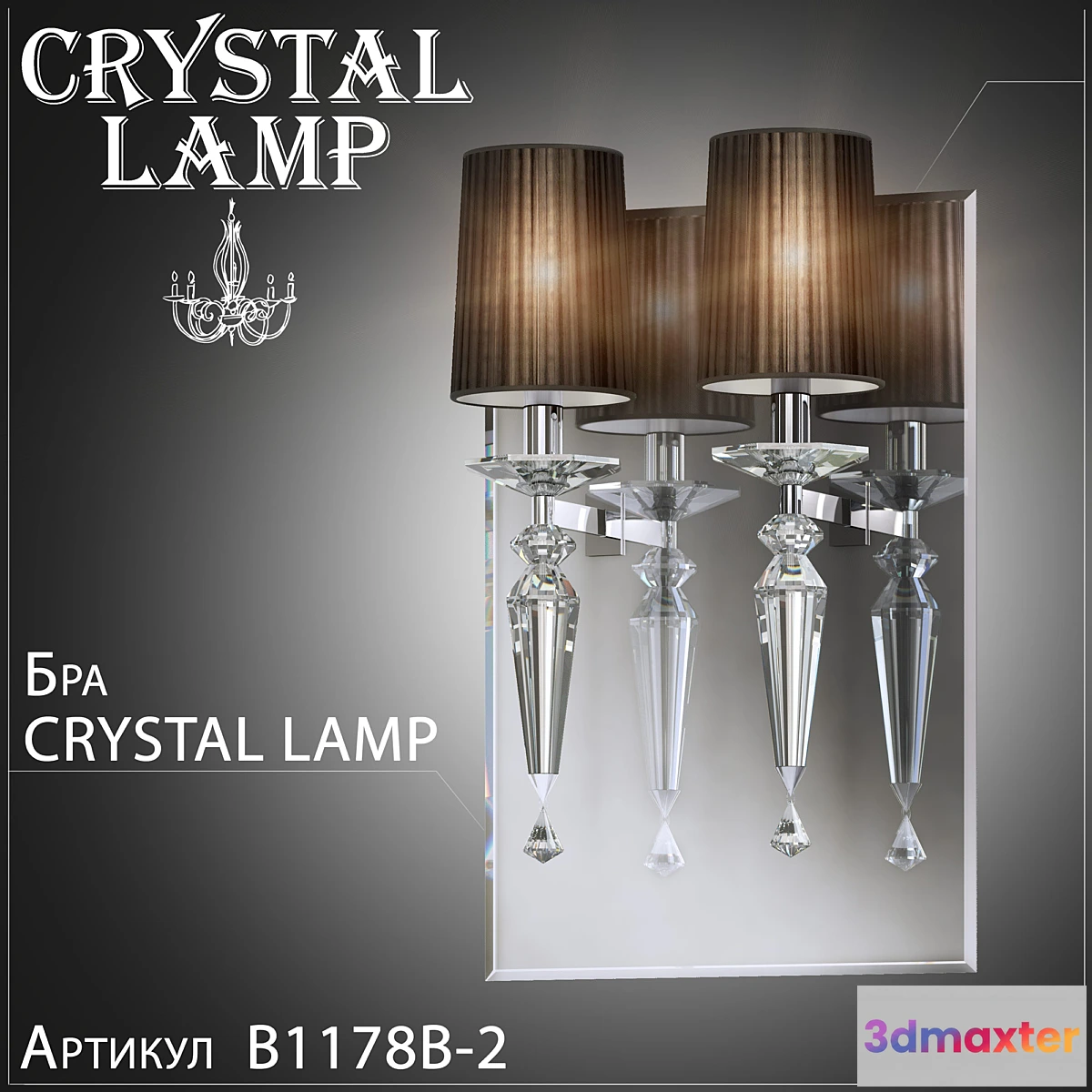643803 - Sconces Crystal Lamp Falcetto B1178B-2