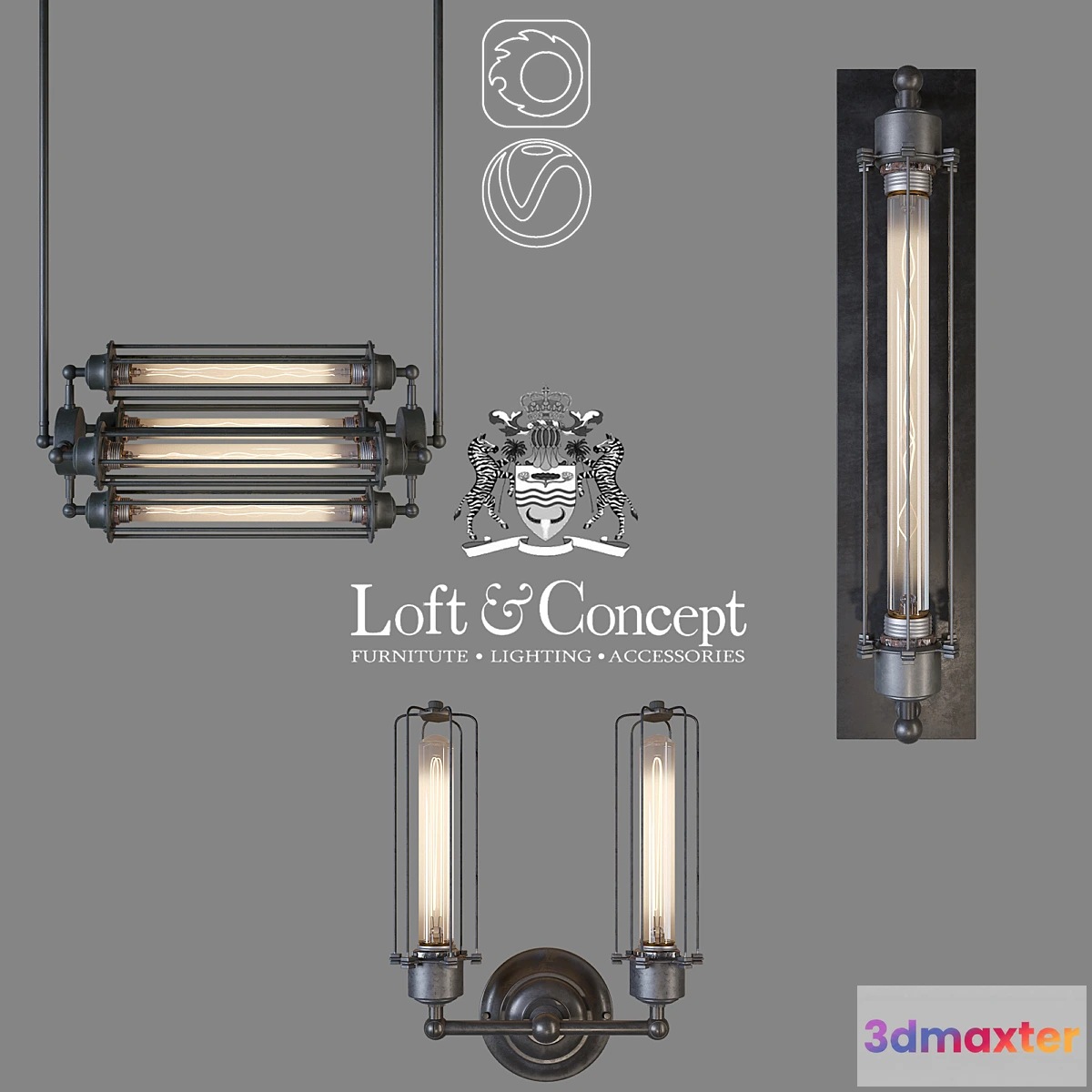 650851 - Series Loft Industrial Edison Cage
