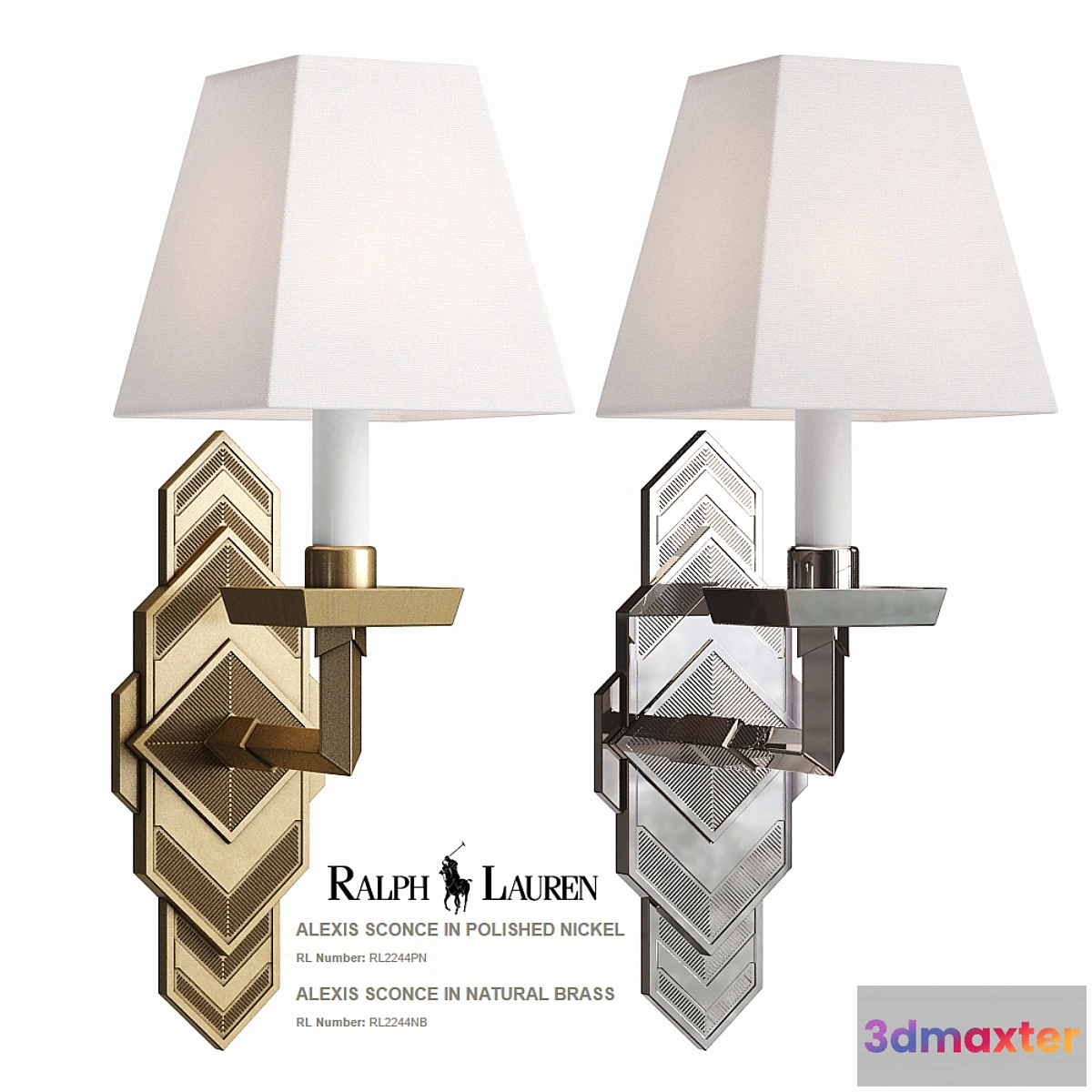 651723 - Ralph Lauren Alexis Sconce RL2244PN RL2244NB