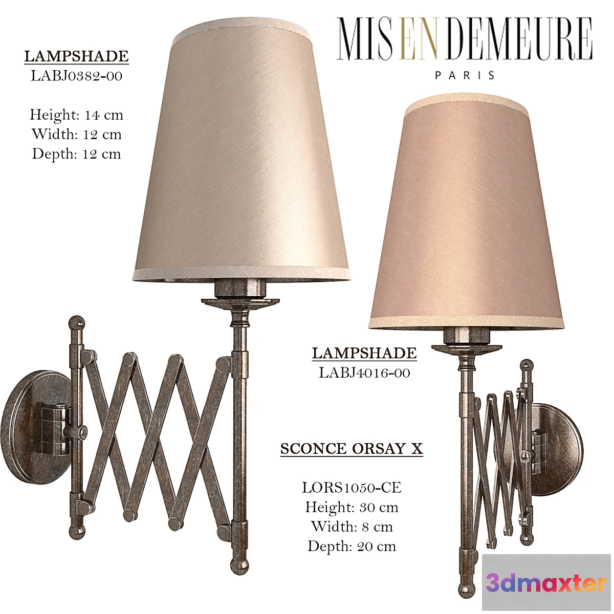 651775 - SCONCE ORSAY X Mis en Demeure
