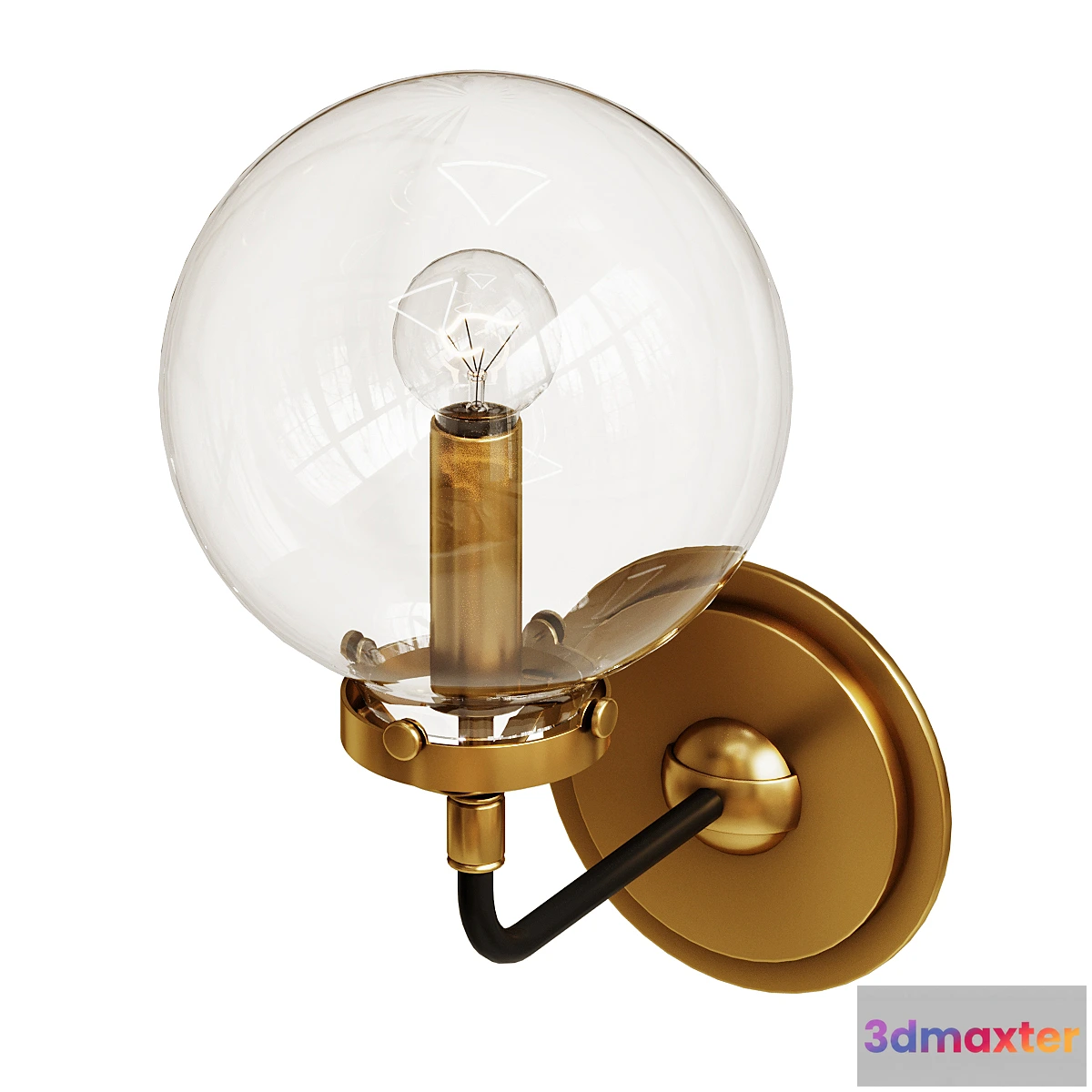 652405 - Rh bistro globe clear glass single sconce
