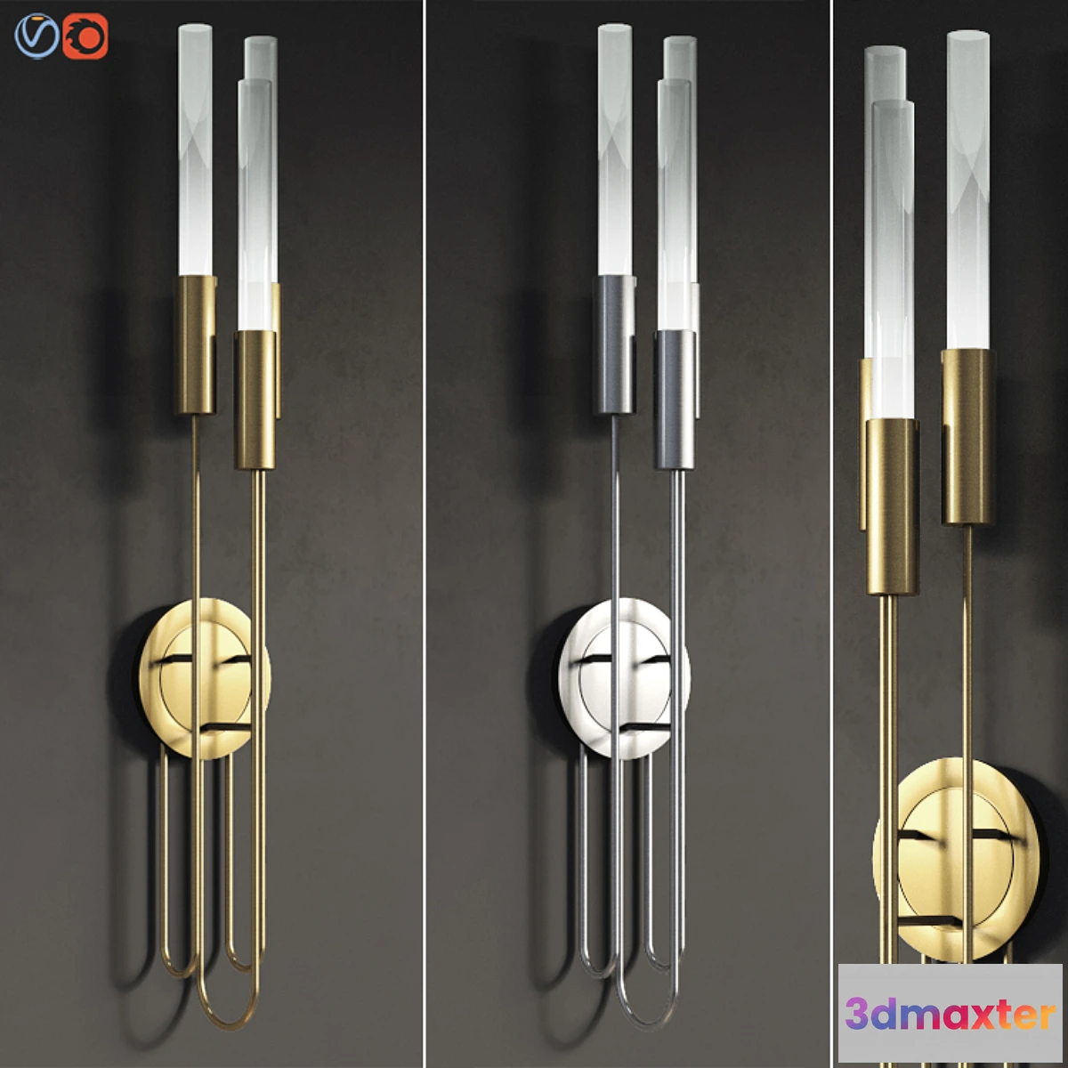 657477 - Gala Torch Wall Light Luxxu