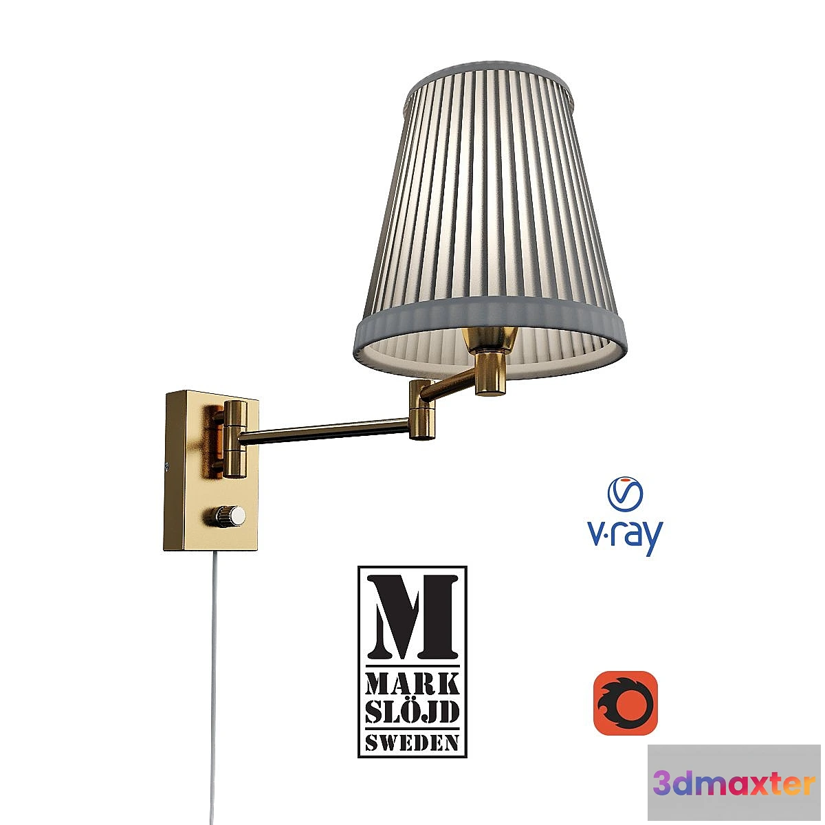 664757 - Model KIRSTEN wall lamp from MARKSLOJD Sweden.