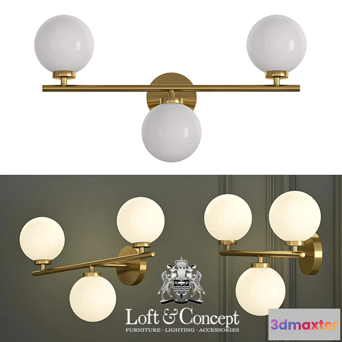 669439 - Sconce Wall Lamp Bubble Chandelier Triple