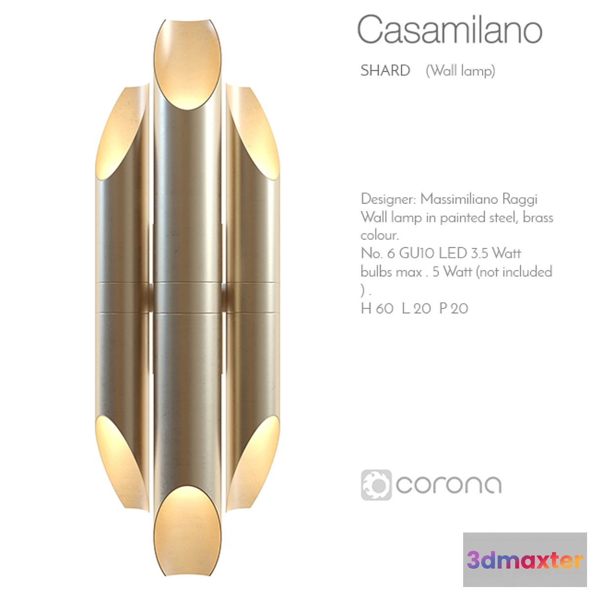 674397 - Casamilano shard wall lamp