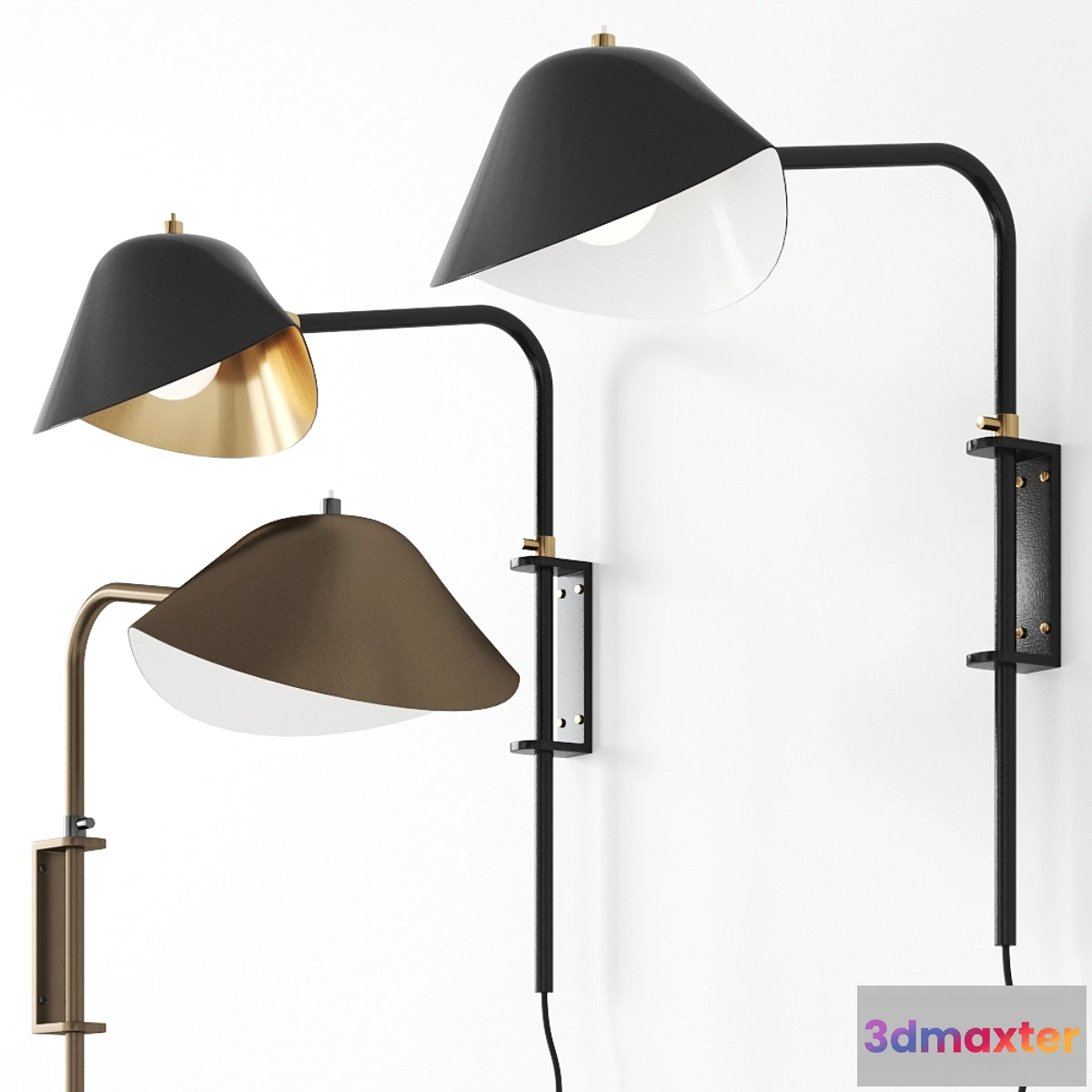 684366 - ANTONY By Serge Mouille Wall Lamp Sconce
