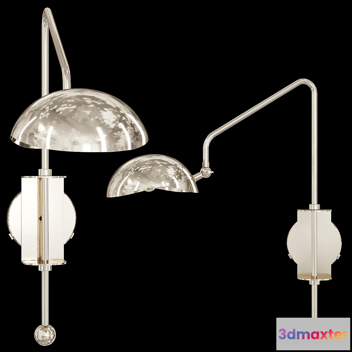 710180 - Restoration Hardware CONVESSI SCONCE 23 Nickel